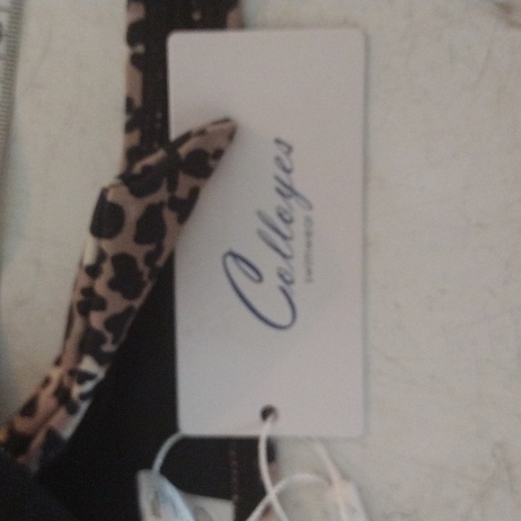 Colloyes Leopard Print Halter Bikini Set – Size S, Trendy Two-Piece Swimwear - Picture 4 of 7